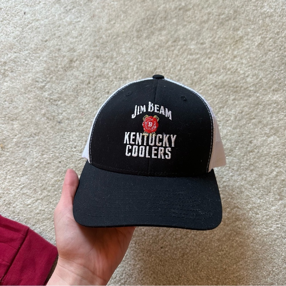 Jim Beam Black and White Trucker Hat